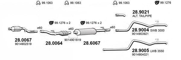 ASSO ART4151 Exhaust System
